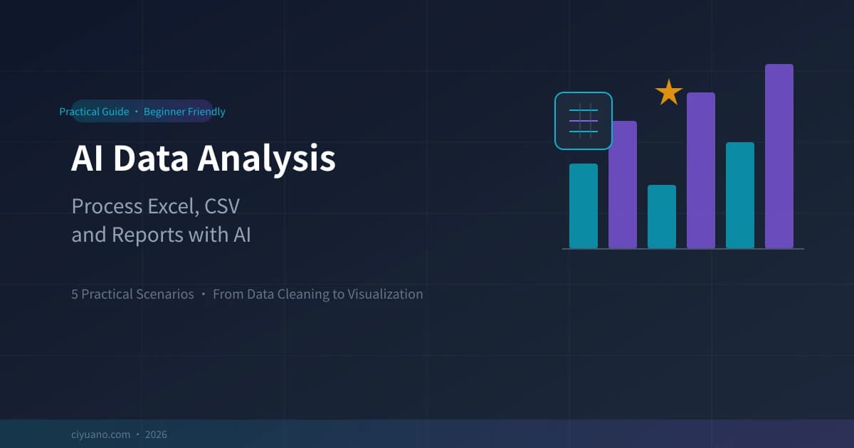 AI Data Analysis Assistant: Process Excel, CSV and Reports with AI