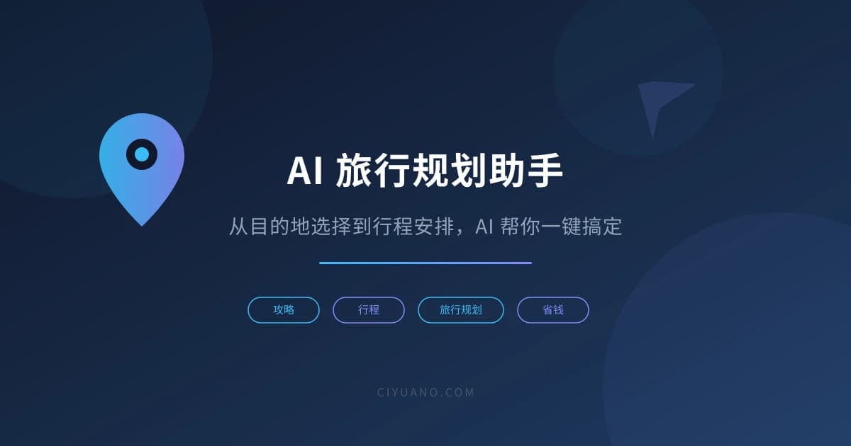 AI 旅行规划助手实用指南：目的地选择、行程制定、预算控制一步到位