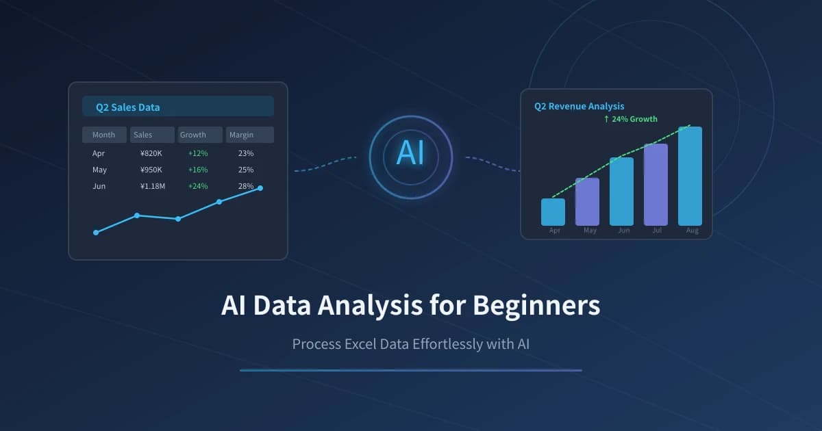 AI Data Analysis for Beginners: Easily Process Excel Data with AI