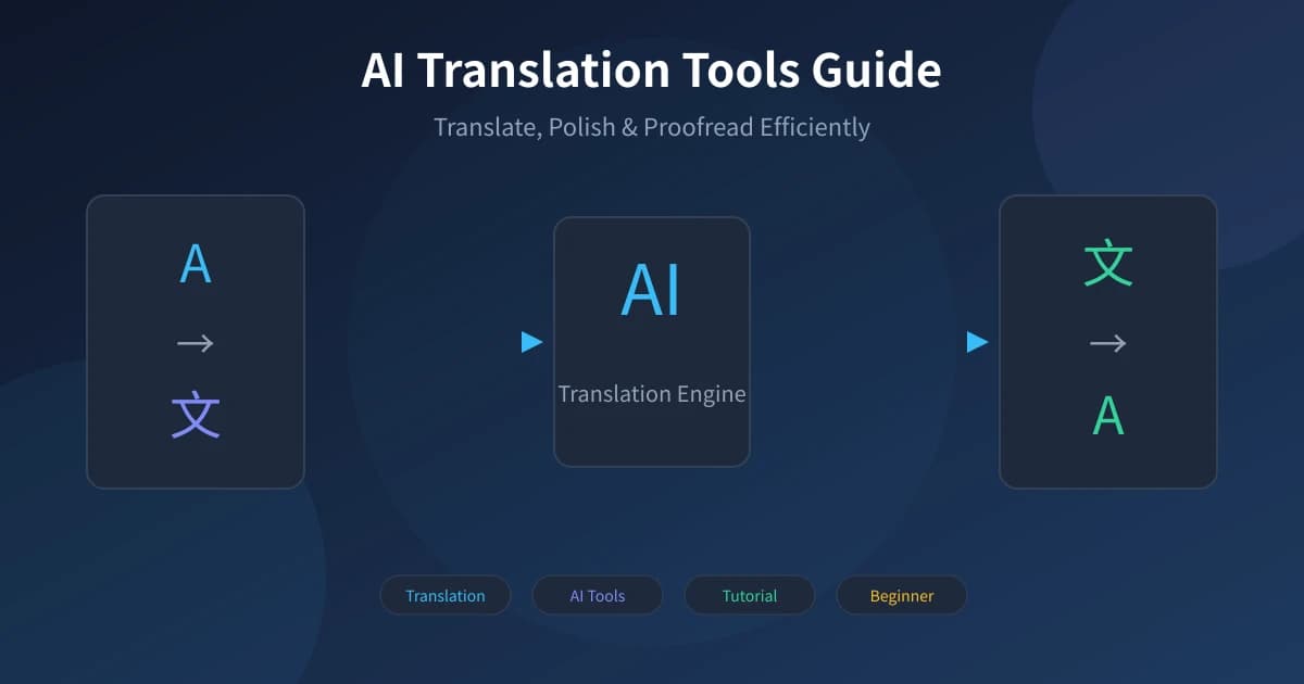 AI Translation Tools Guide: Translate, Polish & Proofread Efficiently