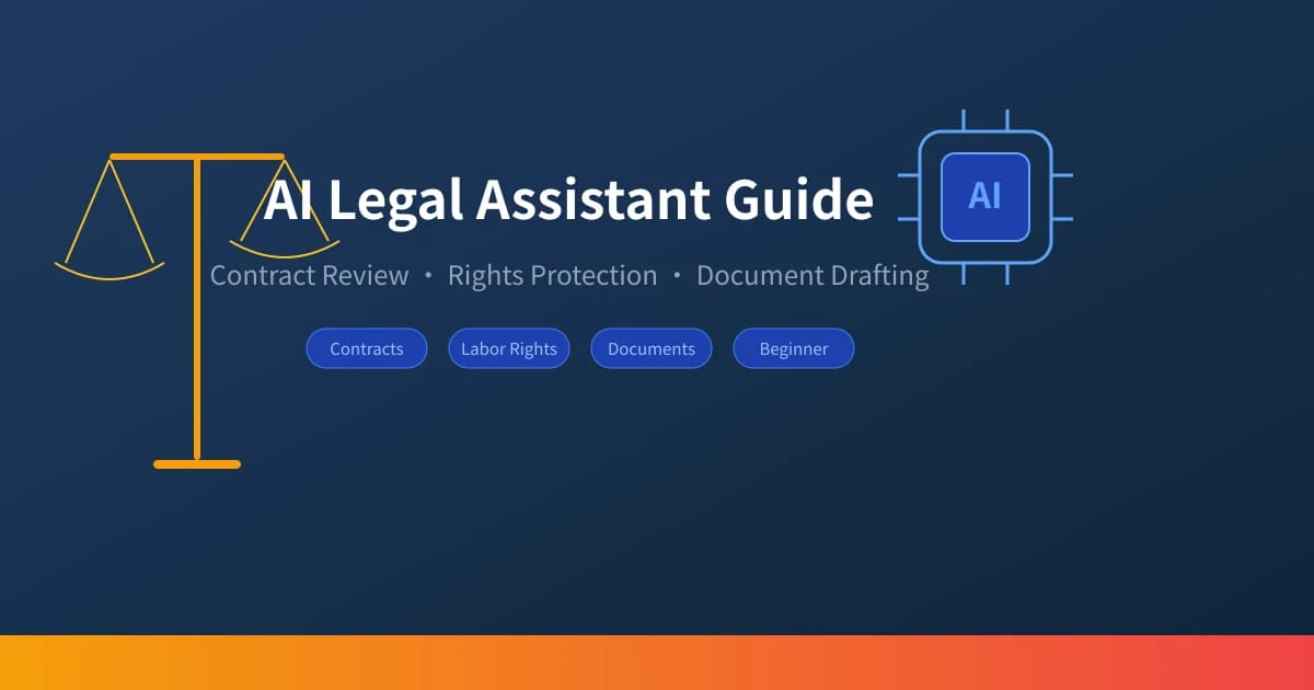 AI Legal Assistant Guide: Contract Review, Rights Protection & Document Drafting Made Easy