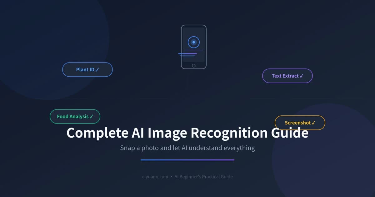 Complete AI Image Recognition Guide: Let AI Understand Photos for You