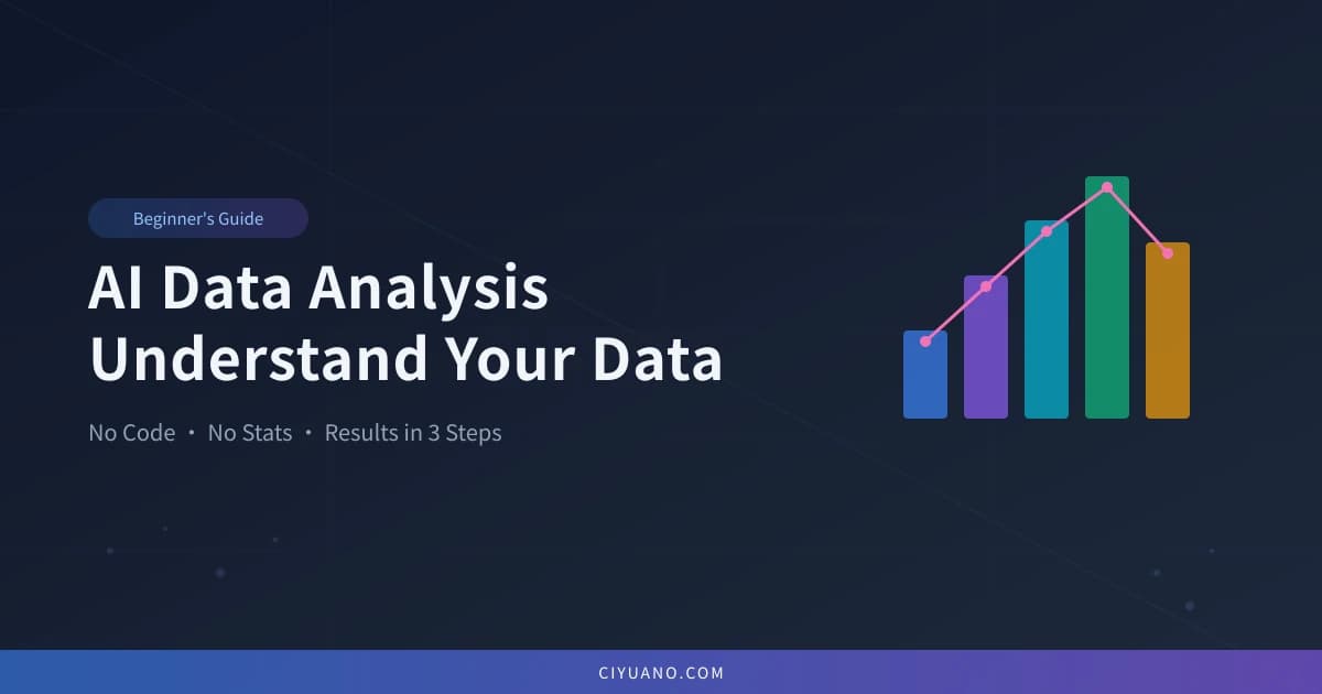 AI Data Analysis for Beginners: Understand Your Data in 3 Steps