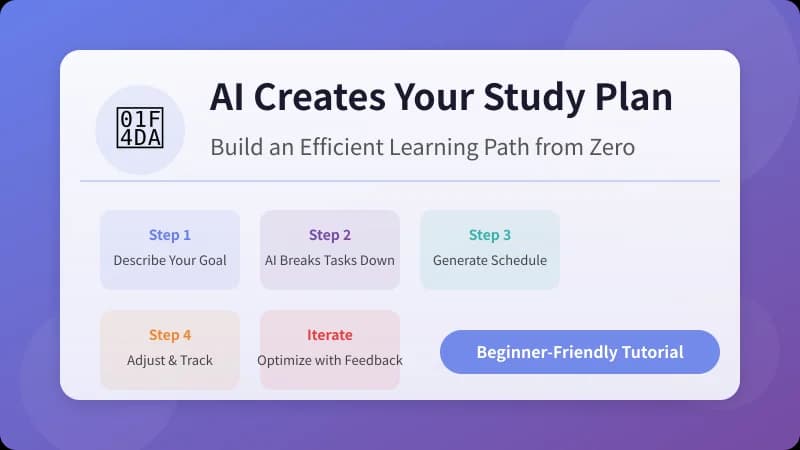 AI Creates Your Study Plan: Build an Efficient Learning Path from Zero