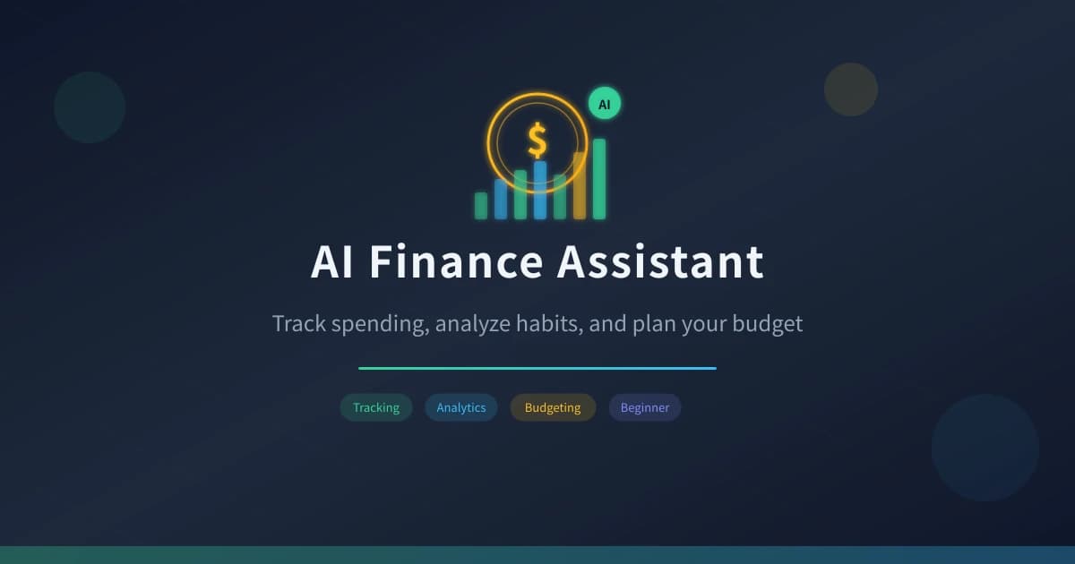 AI Finance Assistant: Track Spending, Analyze Habits, and Plan Your Budget