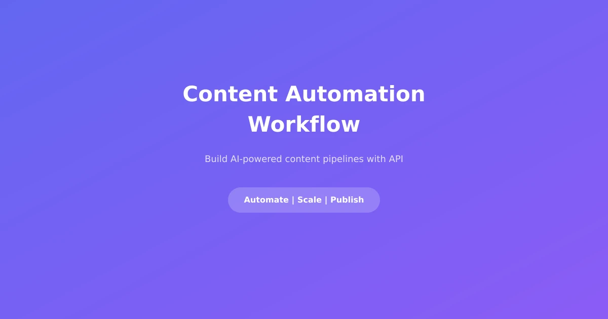 Automated Content Generation