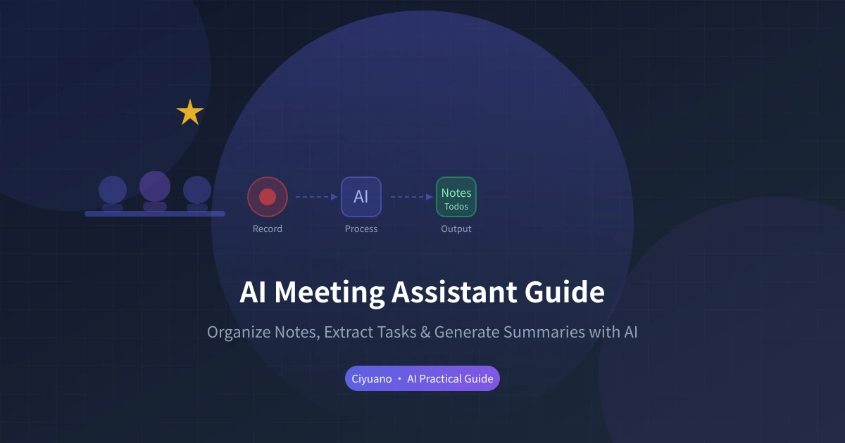 AI Meeting Assistant Guide: Minutes, Action Items & Summaries