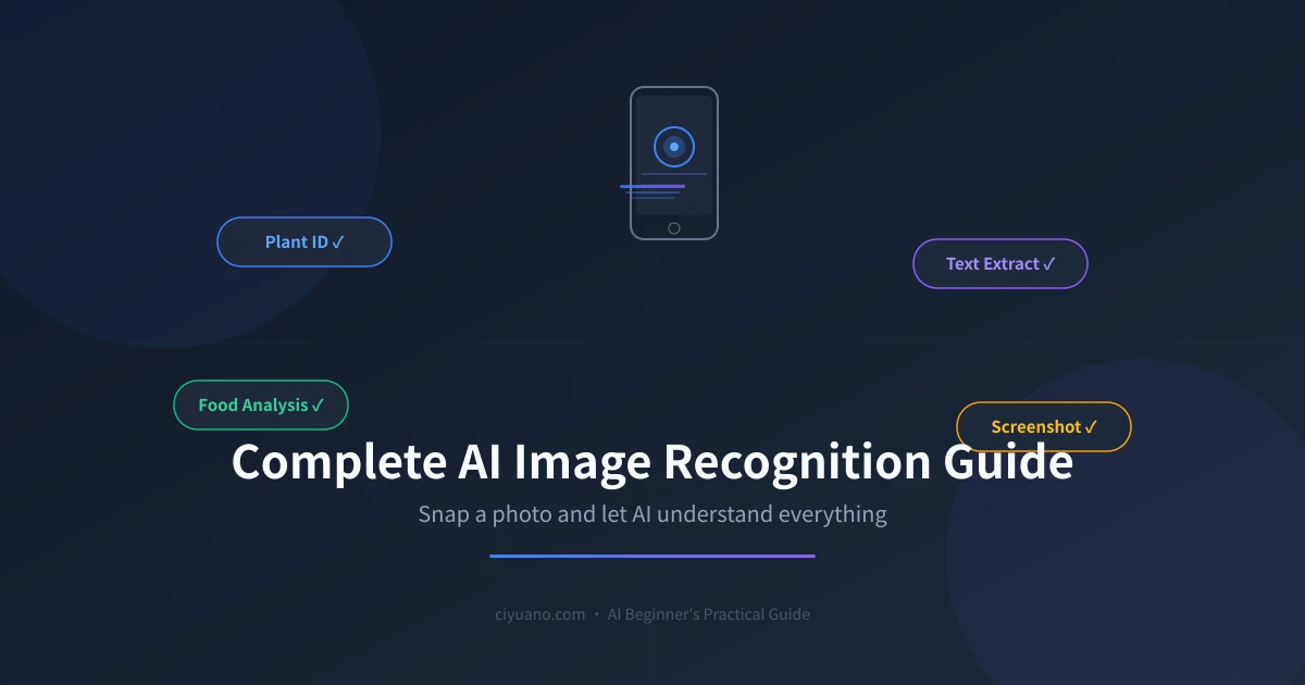 Complete AI Image Recognition Guide: Let AI Understand Photos for You