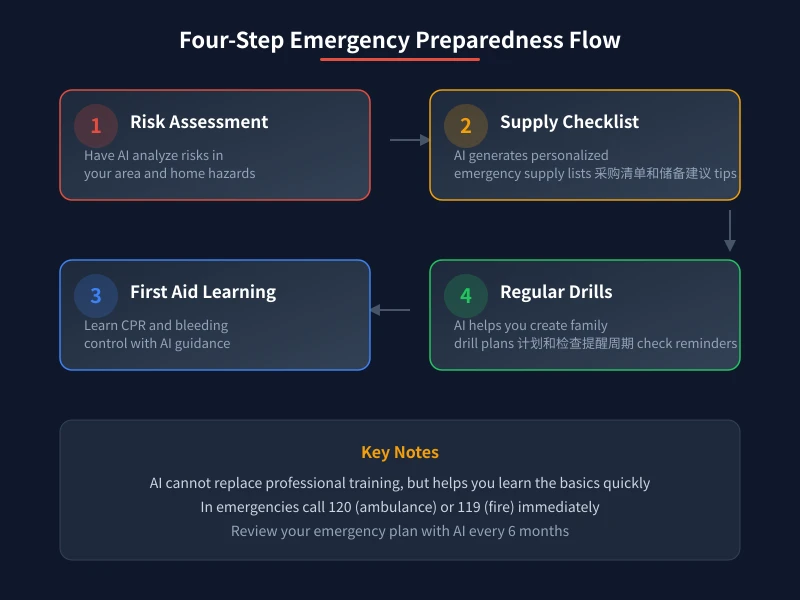 Four-Step Emergency Preparedness Flow