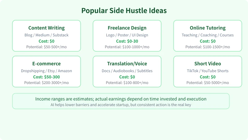 Popular Side Hustle Ideas