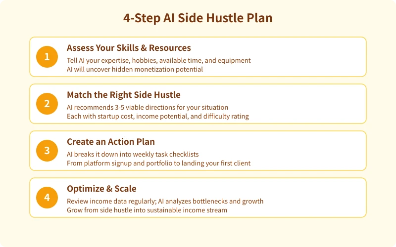 4-Step AI Side Hustle Plan