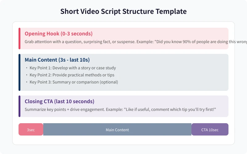 Short Video Script Structure Template